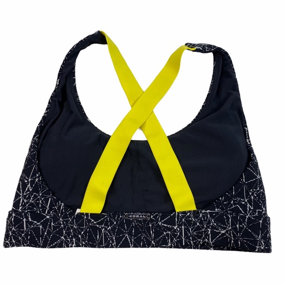 ♦️SOLD♦️Koral Fame Criss-Cross Sports Bra Black - Picture 4 of 10